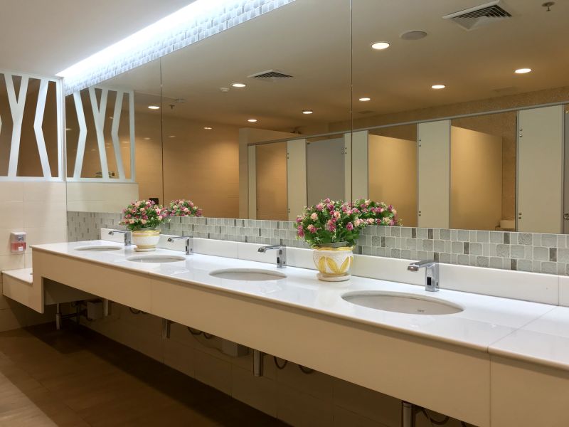 Completed Commercial Restroom